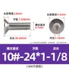 # 2 # Tornillos de Cabeza Plana Hexagonal de 10 Pulgadas Acero Inoxidable 304 Tornillos Americanos de Cabeza Avellanada Venta al por Mayor Pernos de Rosca Fina 1/4