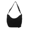 Bolsa Feminina da Moda Ins Estilo Nicho Estampa de Leopardo Bolsa Dumpling 2025 Outono e Inverno Nova Grande Capacidade Roupas de Trabalho Versátil Bolsa Transversal