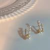 Pendientes de Metal Geométricos Retro con Aguja de Plata S925 para Mujer, Diseño de Nicho, Pendientes de Alta Gama, Lujo Accesible, Pendientes Atmosféricos al Mayoreo
