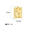 Moda Joker DIY Semiacabado Microincrustado Chapado en Cobre Accesorios de Girasol Accesorios Populares Europeos y Americanos Colgantes de Estrella