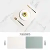 Amazon Posavasos Individual de Cuero Granulado Aislante Anti-quemaduras para Mesa de Comedor Hotel Doble Cara para Comida Occidental Posavasos para Café