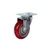 Ruedas Giratorias de Poliuretano de 3 pulgadas / 4 pulgadas / 5 pulgadas con Freno, Ruedas Direccionales para Carros, Ruedas Direccionales