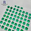 Esmeraldas Cultivadas Sueltas, Gemas Cultivadas Colombianas, Método Hidrotermal de Laboratorio, Accesorios de Joyería para Anillos