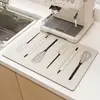 Tapete Escurridor de Cocina, Tapete Absorbente de Tierra de Diatomeas para Encimera, Tapete para Ollas, Tapete Aislante de Calor, Posavasos para Barra, Tapete para Secar Platos, No Lavable