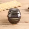 Configuração de Mesa Estilo Japonês Peça Quatro Tigela de Arroz Restaurante de Sushi Xícara de Chá Prato de Osso Preto Cerâmica Suporte para Hashi Bule Cozinha Japonesa e Coreana