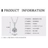 Colgante de Corazón de Moissanita de 1 Quilate para Mujer, Collar Clásico Versátil de Moda en Plata S925 con Forma de Corazón, Exclusivamente para Mercados Transfronterizos Europeos y Americanos
