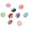 Cadena Resistente Perlas Rhinestone Acrílico Cuentas Redondas DIY Cadena de Cuentas Redondas para Bolígrafo Accesorios de Cuentas Redondas con Forma de Corazón