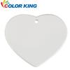 Pingente pequeno de cerâmica material em branco para transferência térmica transferência simples floco de neve estrela de cinco pontas Natal porcelana atacado