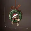 Novos Produtos Transfronteiriços Meias com Sino Tridimensional Cavalo Vermelho Pingente de Resina Enfeites de Árvore de Natal Decoração de Feriado Presentes