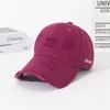 Gorra Calada Bordada con Letra Trendy Pareja Combinable Muestra el Rostro Gorra de Béisbol Pequeña para Exterior Muestra el Rostro Sombrero de Sol Pequeño