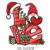 Pegatinas navideñas con letras en inglés para estampado en caliente, ropa, estampado en caliente, transferencia de calor, logotipo, impresión offset de Amazon, estampado en caliente lavable
