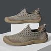 Zapatos informales de verano para hombre, transpirables, de malla, para senderismo al aire libre, con plataforma de comercio exterior, para caminar y correr.