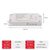 Fonte de Alimentação para Luz Linear de Armário Guarda-Roupa LED para Transformador 12V CC Interruptor Sensor Toque na Porta Escaneamento de Mão Corpo Humano