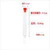 Tubo de Aguja de Plástico Transparente Pequeño Almacenamiento Botella de Almacenamiento para Agujas de Coser a Mano Botella de Plástico Transparente Sellada para Agujas