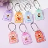 Llavero Colgante de Acrílico Inspirador de Caricatura de Capibara, Colgante para Ropa, Mochila, Joyería DIY