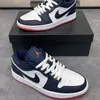Verano AJ1 Puntera Blanca Roja Hombres Mujeres Campus de Caña Baja Deportivas Pareja de Moda Zapatillas de Baloncesto Casual aj1