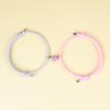 Direto da Fábrica pulseira de corda luminosa para casal coração com coração sucção pulseira de casal para casamento presente de casamento joia