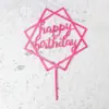 Decoración de Pastel de Cumpleaños de Flamenco Mesa de Postres Adornos Creativos Cisne Rosa Brillante Flamenco Adornos del Día de San Valentín