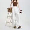 Calça Jeans Feminina Simples 2026 de 4 Cores Wide Leg Sem Elasticidade Solta Casual Confortável Perna Reta Emagrecimento Estilo Clássico Calça Jeans Macia