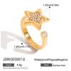 Anel Estrela de Cinco Pontas Design Original Jieding Aço Titânio Joia que Não Desbota Luxo Acessível Joia de Aço Inoxidável de Alta Qualidade