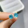 Anillo de apatita natural más vendido en AliExpress tamaño de piedra principal natural fresca: Plata de ley 925 chapada en oro blanco de 5*5 mm