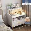 Mesa de Cabeceira Simples Moderna Simples Armário de Armazenamento Doméstico Prateleira de Armazenamento Elevada Quarto de Aluguel Mini Armário
