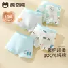Roupa íntima infantil, cuecas boxer 100% algodão grau A para meninos, forro 100% algodão na virilha, para meninos mais velhos, shorts de corte reto que não apertam as nádegas