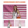 Bandeira Paige Bueckers Bandeira Paige Bueckers Bandeira Americana Rosa Poliéster 100D Bandeira Decorativa