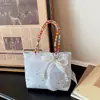 Bolsa de Ombro Único para Axila da Moda de Verão 2026, Bolsa Tote de Personalidade de Alto Valor, Bolsa de Bolinhas para Mãe e Filho