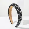 Faixa de Cabeça He Ming Estilo Barroco Retrô Europeu e Americano Cheia de Diamantes e Pérolas Faixa de Cabeça de Aba Larga Elegante Versátil Acessório de Cabelo de Luxo Leve para Mulheres