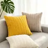 Cojín Decorativo Estilo Ins de Shengdu, Cojín de Cama, Doble Cara de Pana, Soporte Lumbar para Oficina, Funda de Cojín para Sofá de Color Sólido, Cojín