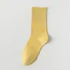 Calcetines Personalizados para Mujer, Primavera y Otoño, Minimalistas de Color Sólido de Moda, Calcetines Holgados para Niñas, Calcetines de Algodón Puro sin Costuras Casuales para Maternidad