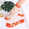 Meias meias femininas Margarida primavera e verão finas cintura baixa curtas Fofo estilo coreano Margarida Meninas meias mercerizadas