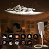 Lâmpada de Projeção USB de Natal da Amazon Dia de Natal Decoração de Sala de Estar Luz Noturna de Projeção do Céu Estrelado