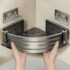 Estante para Baño sin Taladro Lavabo de Inodoro Tocador Esquina de Pared Almacenamiento Ducha Baño Montaje en Pared
