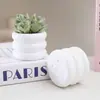 Venta al por mayor de fabricantes de macetas pequeñas de plástico para flores, macetas decorativas para flores artificiales, adornos de escritorio, mini suculentas creativas hechas a mano para DIY