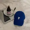 P Carta All-match Cap Feminino Grande Cabeça Rosto Pequeno Boné de Beisebol Estilo Coreano Chapéu da Moda Primavera e Verão Chapéu de Sol para Homens