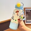 2026 Nuevo Modelo Zootopia Taza Térmica Linda de Estudiante Alto Valor Estético Correa de Dibujos Animados Botella de Agua para Niños Niñas