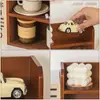 Copo de Água Copo de Café Multicamadas Mesa de Cabeceira Quarto Penteadeira Top Caixa de Armazenamento de Madeira Maciça Grande Capacidade Perfume Cuidados com a Pele Cosméticos