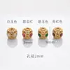 Fuerte retención de color accesorios color arena dorada accesorios para joyería diy cuentas para pulseras mano dorada antigua cuentas para hilo de mano joyería hecha a mano con cuentas