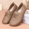 Zapatos de Tela Old Beijing Estilo Nuevo Primavera y Otoño para Mujer Ligeros Transpirables Casuales Antideslizantes Suela Suave para Personas de Mediana Edad y Mayores Zapatos Sencillos para Madre
