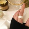 Anillo de plata de ley 925 con diseño de pan de Phnom Penh, estilo francés retro, con esmalte simple y suave, hecho a mano y de alta calidad.