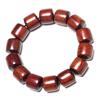 Pulseira pequena de madeira Rosewood africana antiga, folha pequena, contas de sândalo vermelho da Zâmbia, 108 contas, como rosewood indiano
