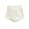 Verão 2026 Novo Estilo Estilo Garota Popular Cor Sólida Cintura Alta Sem Costura Yoga Shorts em Linha A Esportivos Justos Emagrecedores Hot Pants para Mulheres