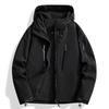 Chaqueta Funcional 3 en 1 para Hombre Estilo Nido de Pájaro para Exteriores, Cortavientos, Impermeable, Ropa de Montañismo con Triple Protección y Logo Termosellado