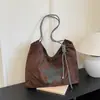 Bolsa grande de estampa de leopardo para mulheres, nova bolsa tote leve de outono de 2026 para aula e deslocamento, bolsa de ombro de grande capacidade
