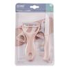 Cuchillo de cerámica de zirconia pelador de melón de cerámica cuchillo de fruta para comida complementaria traje de regalo mini pulgada logo imprimible
