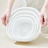 Cesta de lavado y escurrido de verduras engrosada de doble capa cesta simple de lujo ligero para frutas y verduras de cocina lavado y escurrido de arroz cesta para verduras