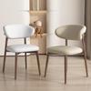 Silla de Comedor Minimalista Moderna para el Hogar con Diseño de Cuerno, Silla de Comedor Popular para Restaurantes, Taburete de Hotel, Silla de Comedor de Ocio para el Hogar con Respaldo