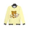 Traje de Béisbol Nuevo Otoño e Invierno Personaje de Dibujos Animados Rilakkuma Oso Lindo Estampado 3D Chaqueta Abrigo de Manga Larga